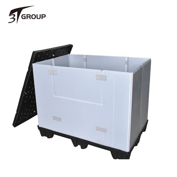 China Plastic Pallet Bin With Lid